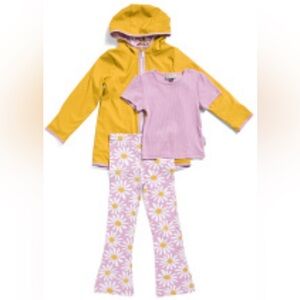 NWT Hunter 3 piece Rain Coat Outfit Yellow Purple size 5  $100